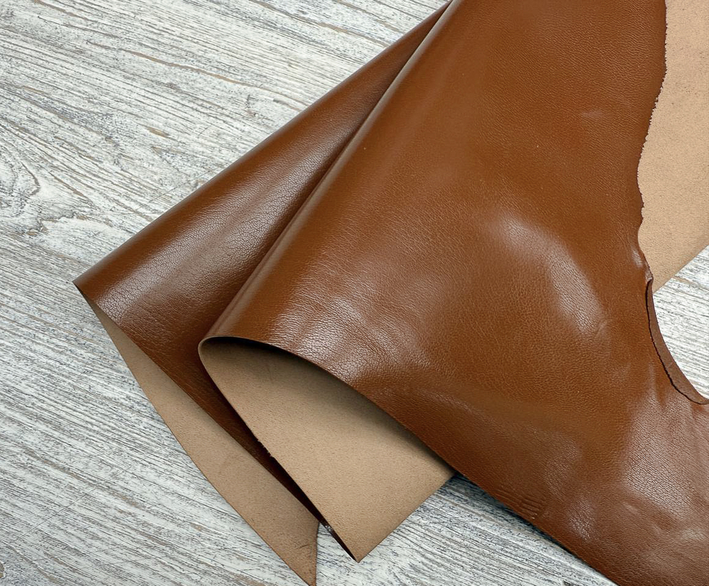 Tropic Cuir (0,9-1,1 мм), цв. Коричневый, натуральная кожа козы