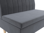 Диван прямой Мини, Серый, Велюр, 126043