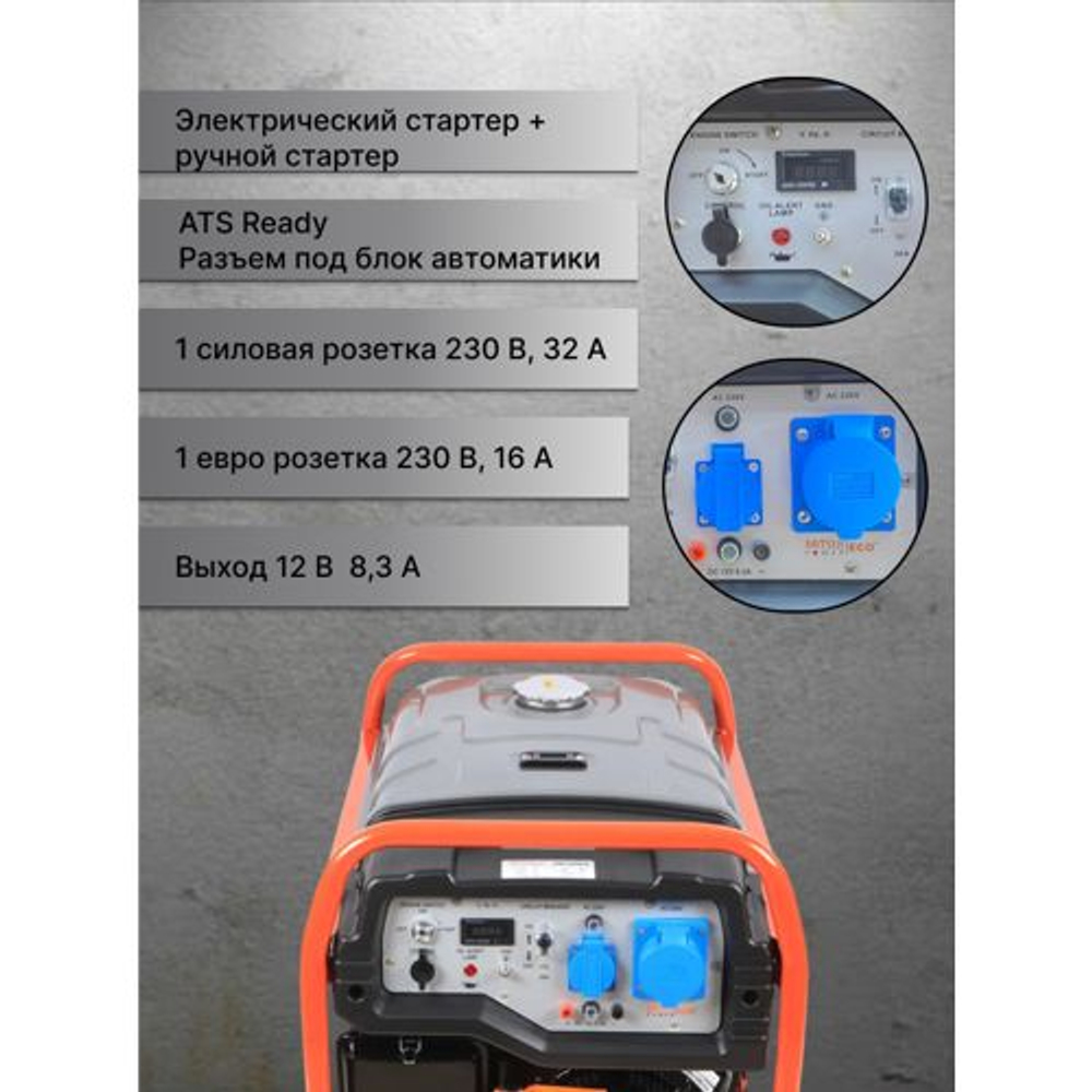 Генератор бензиновый MITSUI POWER ECO ZM 7500 EA