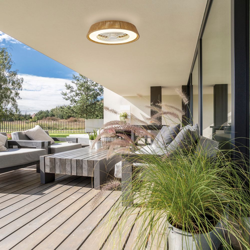 Люстра потолочная-вентилятор POLINESIA NATURAL MINI 8230