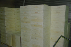 Улей в шип 12 рам 1 корпус + 2 магазина (глухое дно)