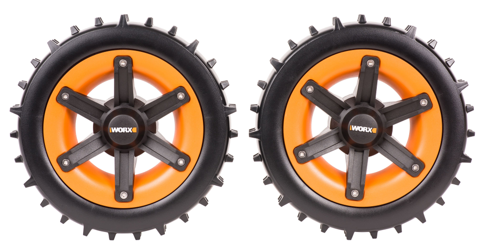 Комплект колес повышенной проходимости WORX WA0952 "шипованный протектор" для Landroid