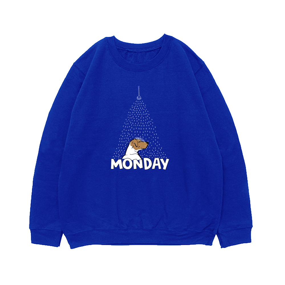 Свитшот "Джек Рассел в понедельник"