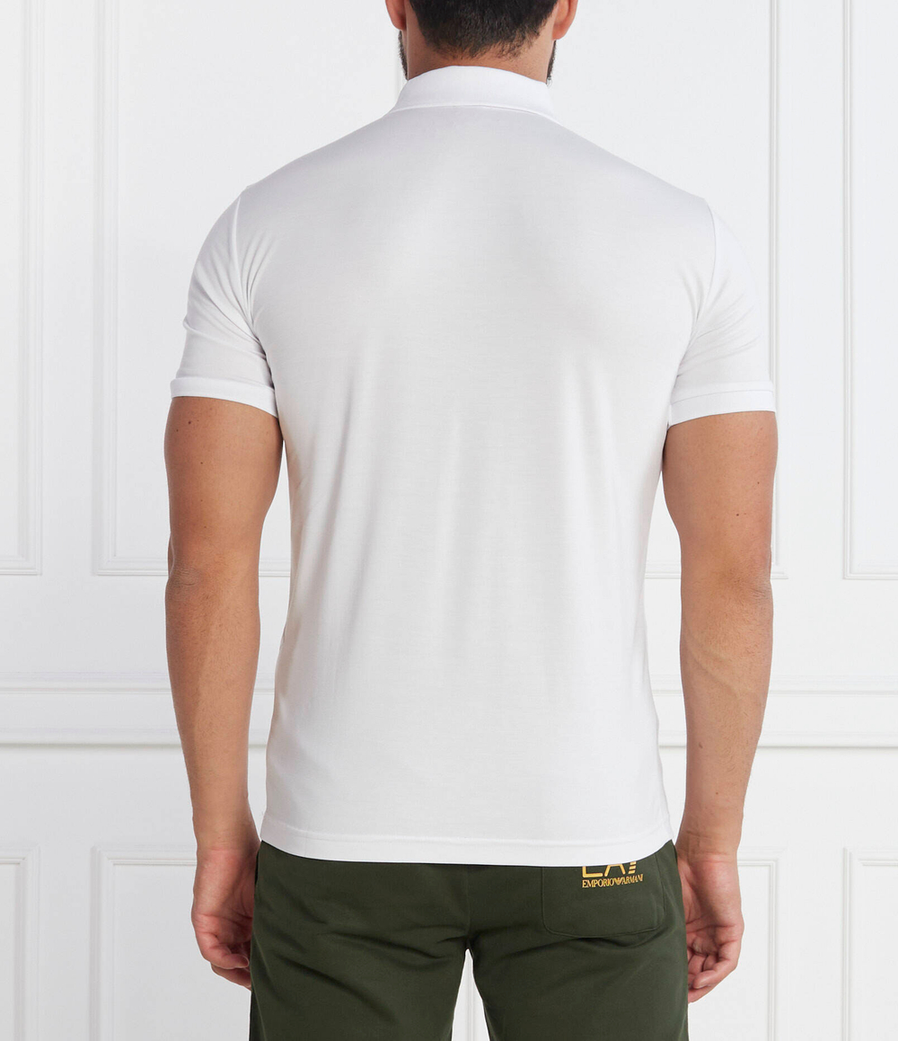 Поло EA7 - белый(8NPF13 PJRGZ)