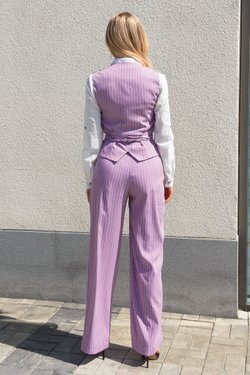 Костюм в полоску жилет и брюки из вискозы