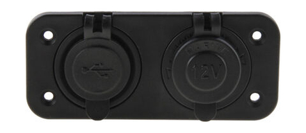 Панель с USB-разъемом 5В 2.1А и прикуривателем