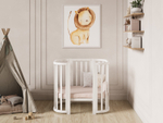 Кроватка детская Incanto Nova Lux c наклоном дна цвет белый