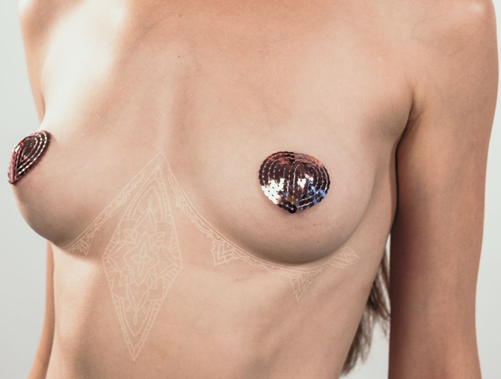 Розовые пэстисы-сердечки Lola Pasties Burlesque Rand Pink 3633-03lola