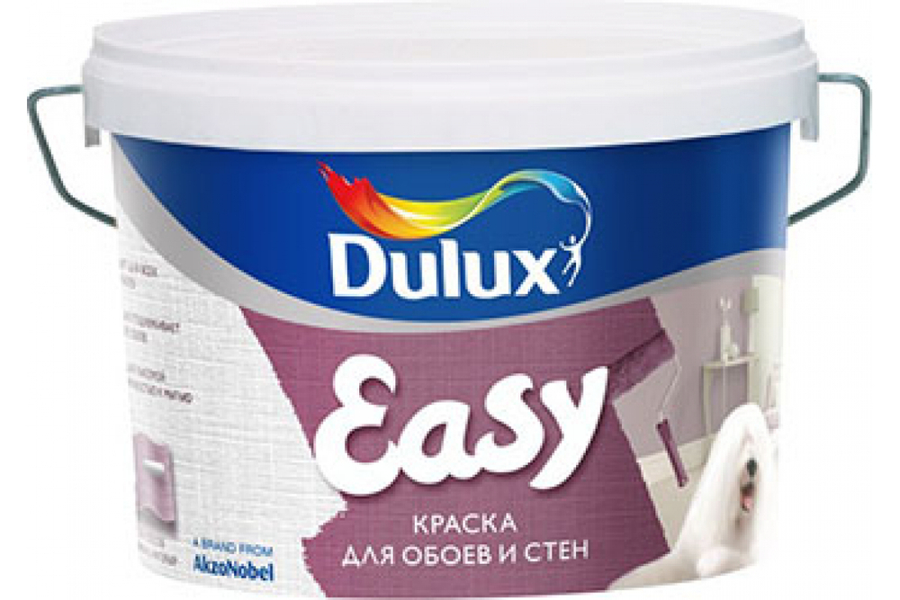 Краска для стен и обоев водно-дисперсионная Dulux Easy матовая база BW