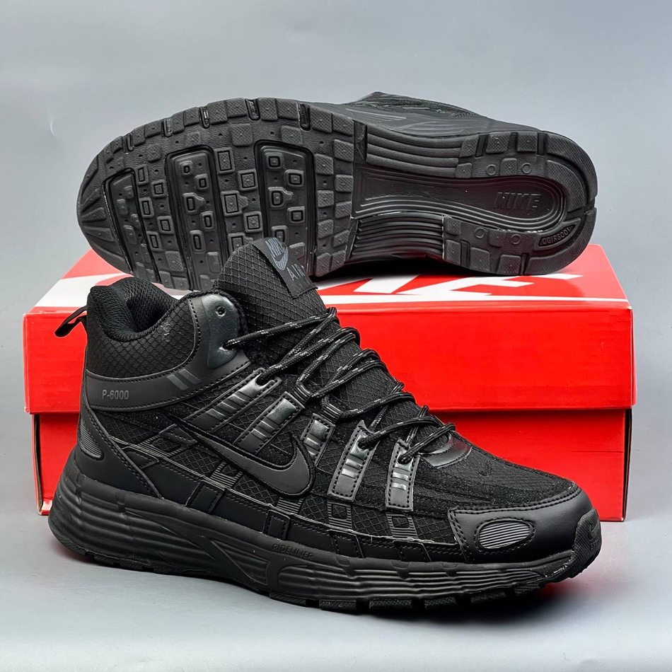 Кроссовки Nike P-6000 на меху #374 (черн.)