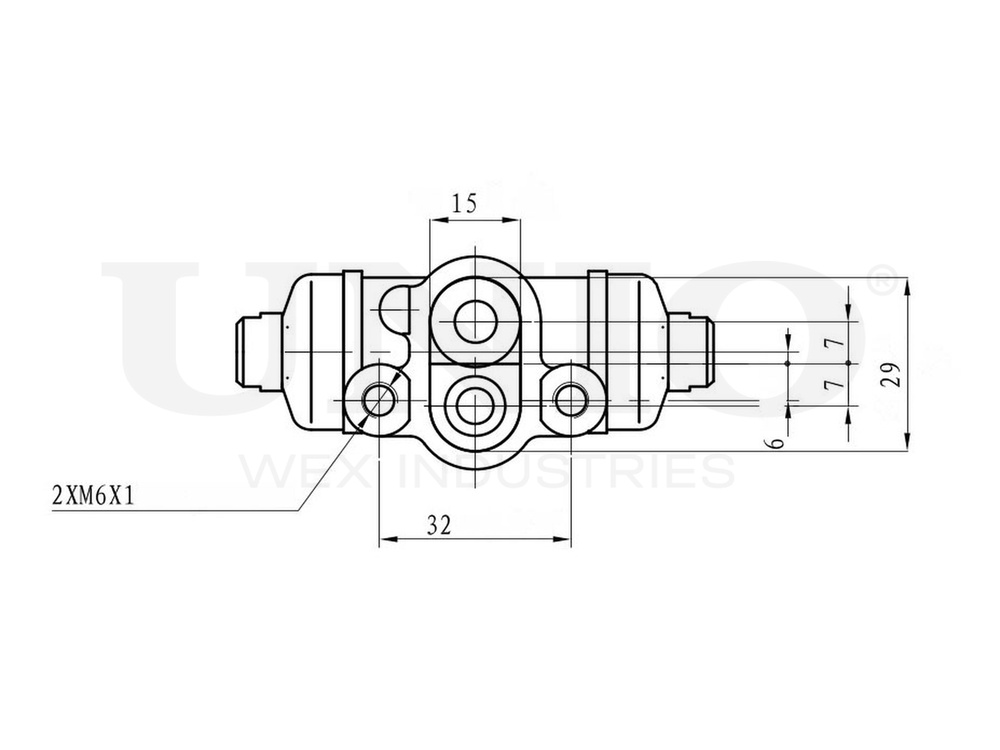 Цилиндр тормозной колесный UNIO BRC-20553