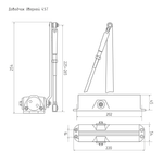 ДОВОДЧИК ДВЕРНОЙ НОРА-М 4ST (25-120 КГ) (КОРИЧНЕВЫЙ) МОРОЗОСТОЙКИЙ