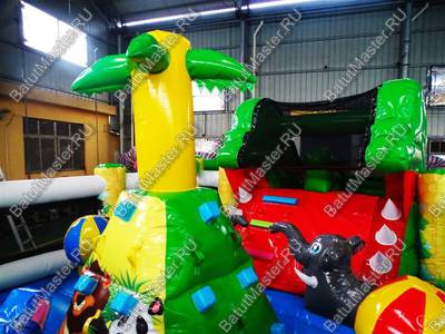 Надувной батут-горка "Сказочная поляна" 9*5*3,1 м