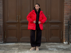 Пуховик COLD SEASON, красный