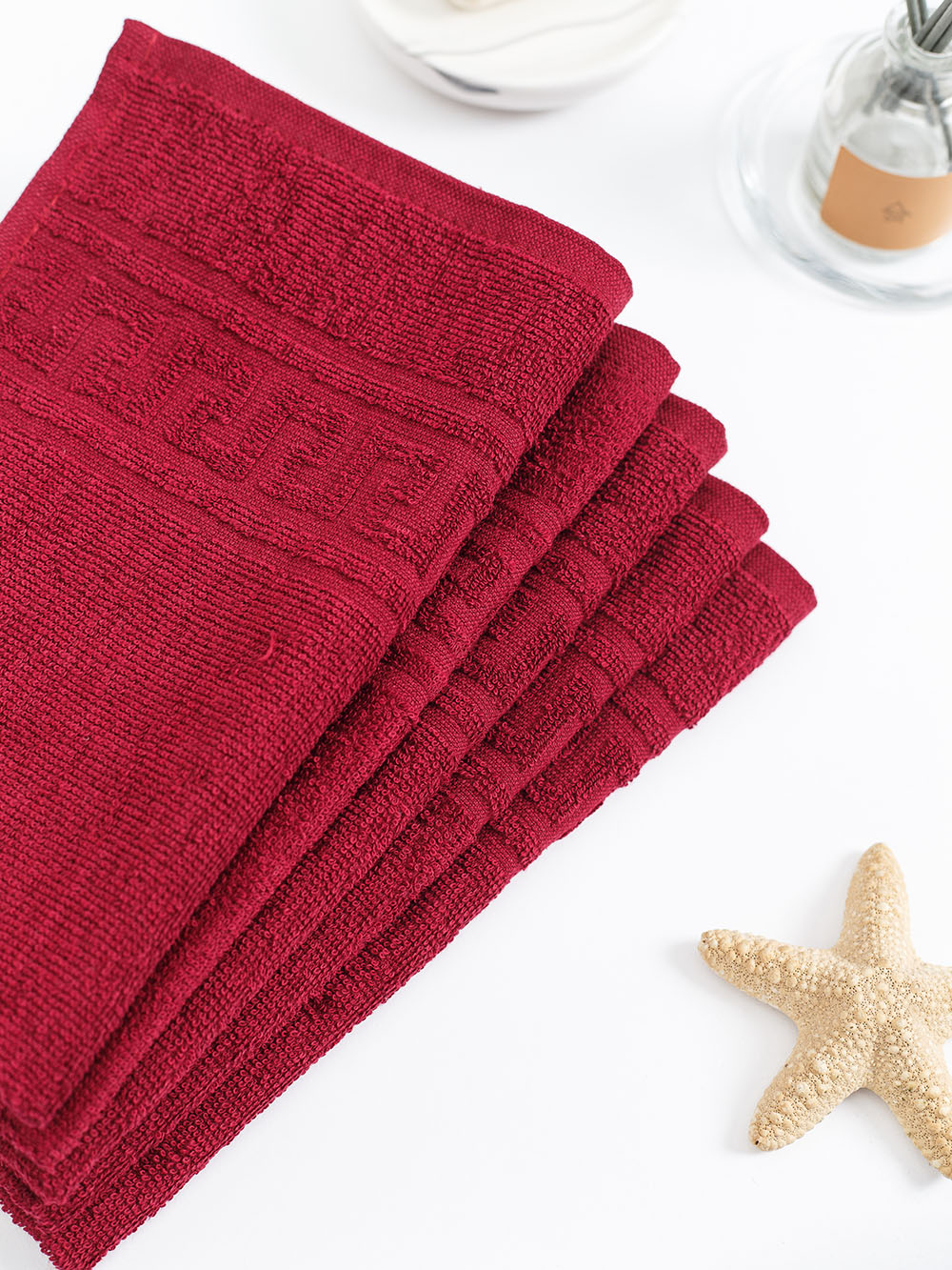 Полотенце махровое, г/к, 50х90, арт. ВТ 50-90Г, 380 гр/м2, цвет: 945-бордовый,