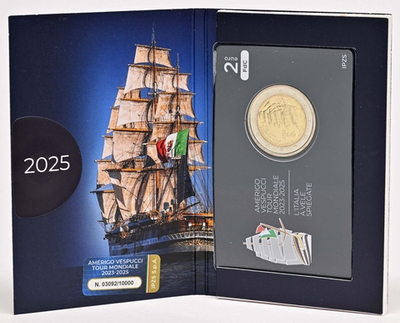 ИТАЛИЯ, 2025, 2 ЕВРО [БИМЕТАЛЛ]