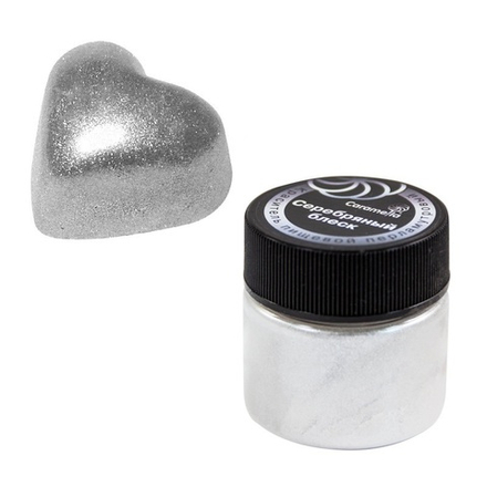 Краситель сухой перламутровый Caramella, кандурин "Серебряный блеск" 5 г