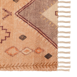 Ковер из хлопка с этническим орнаментом цвета лаванды из коллекции ethnic, 160x230 см