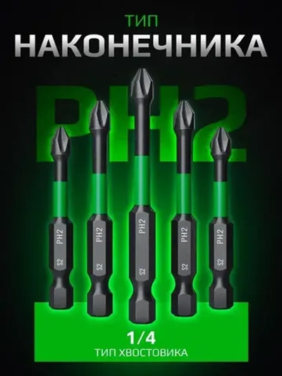 Биты для шуруповерта магнитные