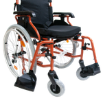 Мега-Оптим FS218LQ с литыми задними колесами, Кресло-коляска с ручным приводом для лиц с большим весом комнатная (для инвалидов и детей-инвалидов), код ФСС 07-01-07