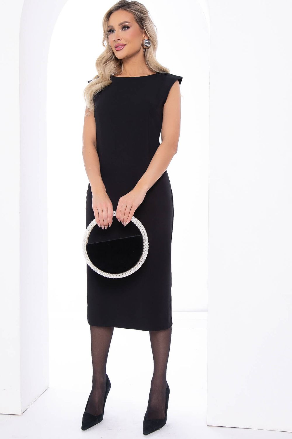 Платье Голливуд (черное) П12226-2 LT Collection