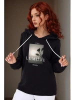 футболка с длинным рукавом лонгслив с капюшоном