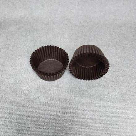 Форма бумажная коричневая 25 шт, 5х3 см