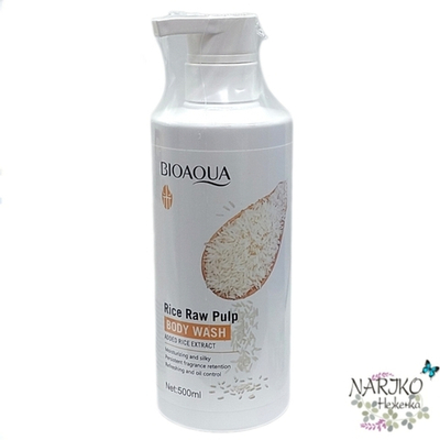 Гель для душа BIOAQUA RICE RAW PULP Body Wash с экстрактом риса, 500 мл.