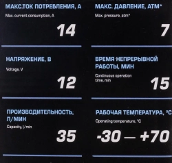 Компрессор поршневой автомобильный F-582 ''FORSAGE''14A 12V Forsage F-582