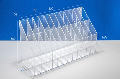 Подставка витрина для линеек 24 ячейки