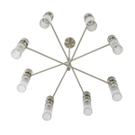 8277/8 MODERNI LN26 164 сатин никель/прозрачный, металл/стекло Люстра Е14 8*40W 220V DENVER