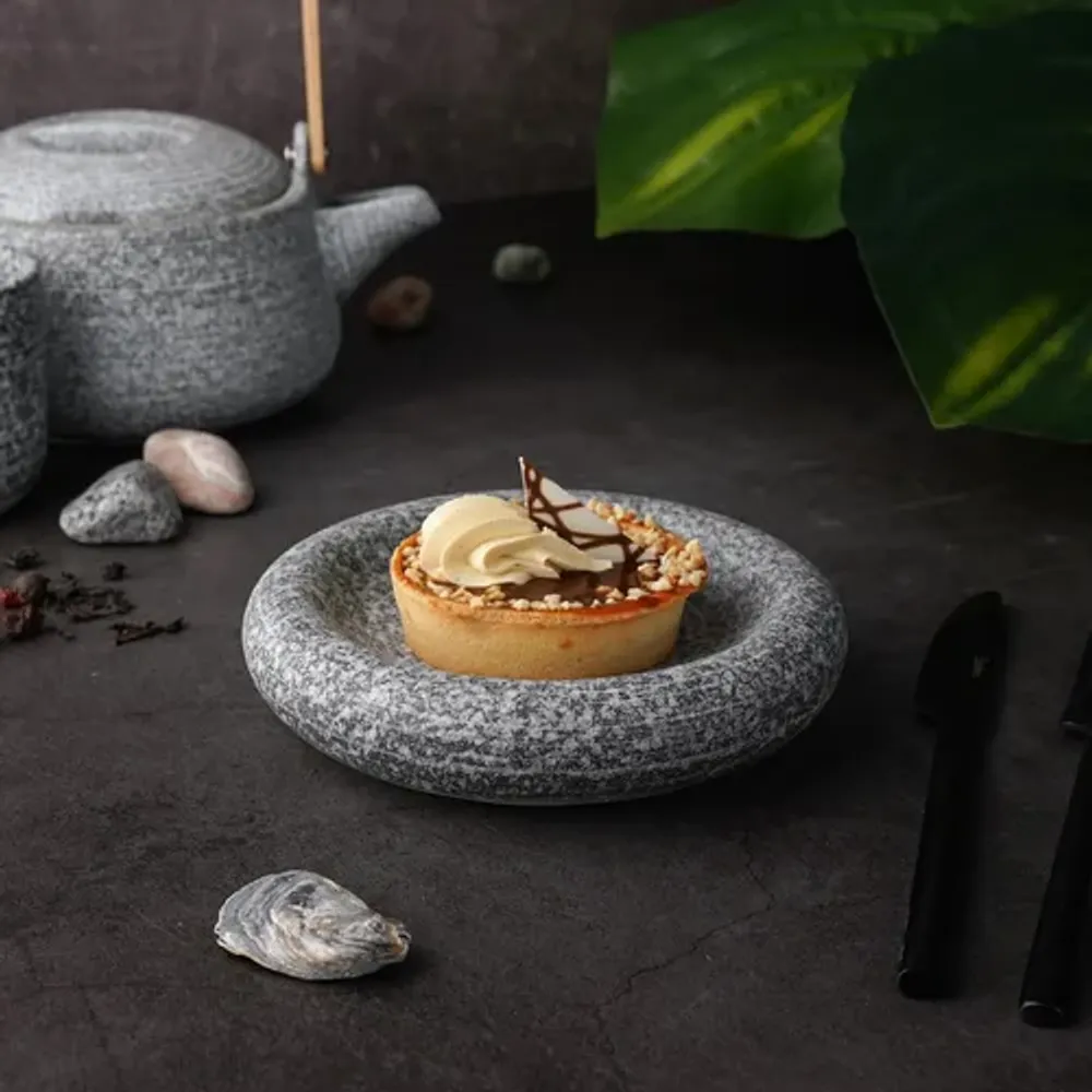 Блюдо круглое d 15,5 см h3,7 см Stone Untouched Taiga P.L. Proff Cuisine [1]