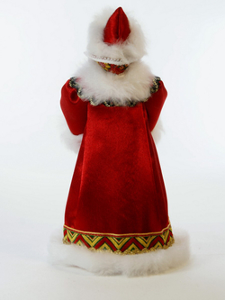 Кукла Дед Мороз в боярской шубе