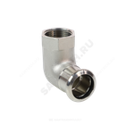 Угольник сталь нерж AISI 316L 90гр Дн 18х1/2" Ру16 пресс/ВР Inoxpres RM 198102018