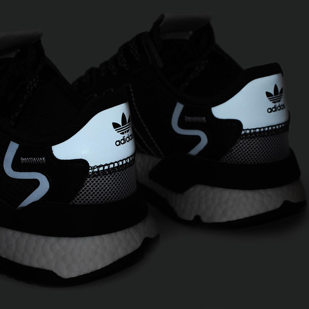 Кроссовки Adidas Nite Jogger Black / White Wmns