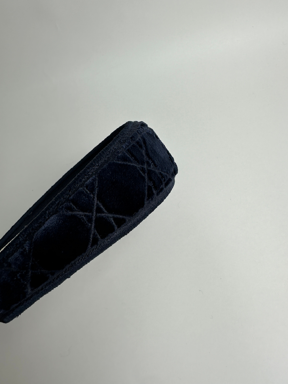 Ободок Christian Dior Navy Blue Velvet