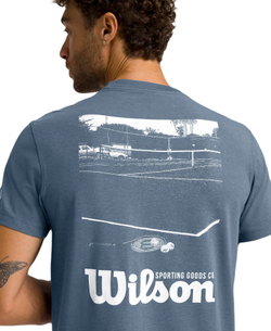 Мужская теннисная футболка Wilson Easy Street - небесный