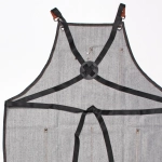 Фартук парикмахерский «BARBER BOS», цвет как на фото, 70*82,5см (джинса)