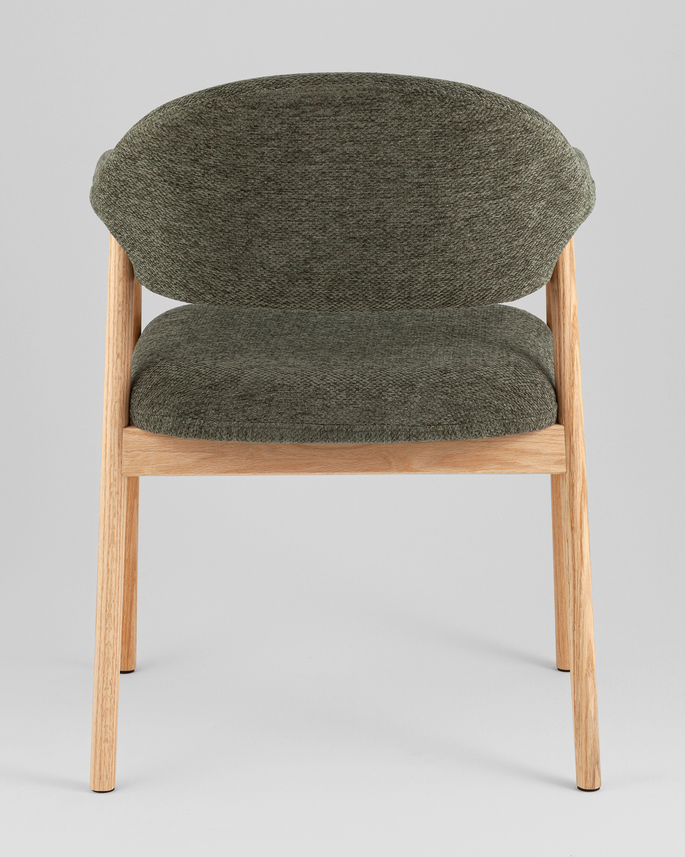 Стул обеденный Tavu с деревянными ножками зеленый