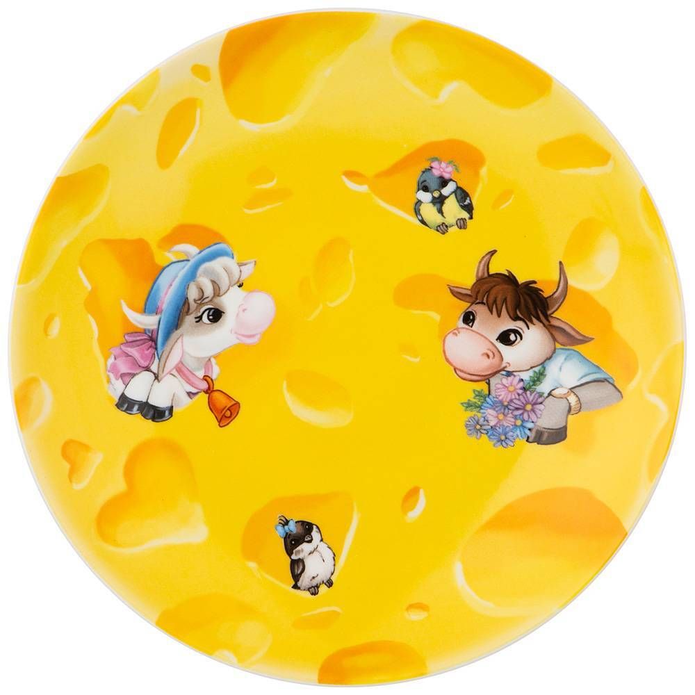 ТАРЕЛКА ЗАКУСОЧНАЯ "КОРОВКИ" 20,5СМ (КОР=36ШТ)