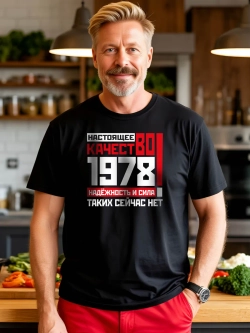 Футболка в подарок c годом рождения 1978