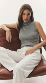 Топ с высокой горловиной "Soft Grey"