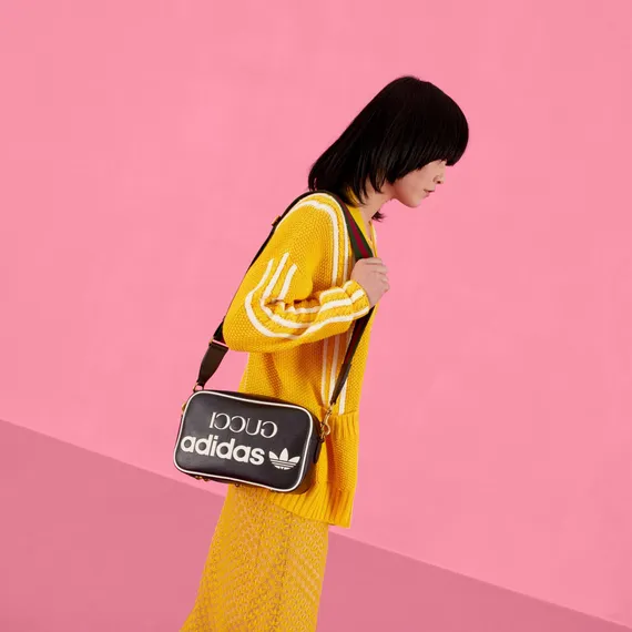 Маленькая сумка на плечо Adidas X Gucci черный