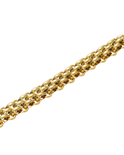 Браслет массивная золотая цепь, плетение