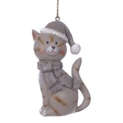 GAEM Фигурка декоративная подвесная "Кошка", L5 W4 H9 см, 2в.