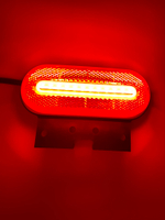 Фонарь габаритный Fristom FT-070 C+K LED красный светодиод с кронштейном, (1 шт.)