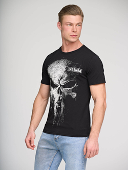 Футболка LEGENDA Череп Каратель черный