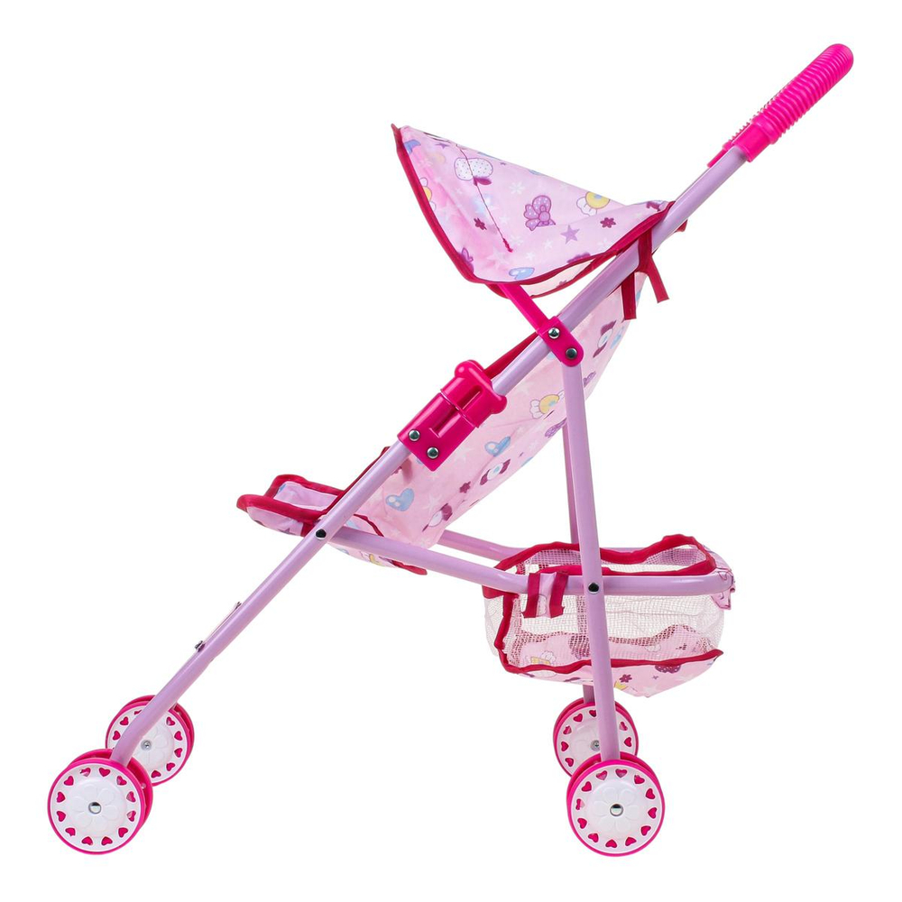 Коляска для кукол сидячая, пакет 3288-4（浅紫）