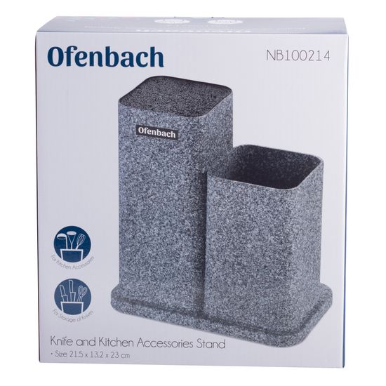 Подставка для ножей и кухонных принадлежностей двойная Ofenbach NB100214