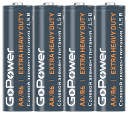 Батарейка GoPower R6 Heavy Duty 4шт